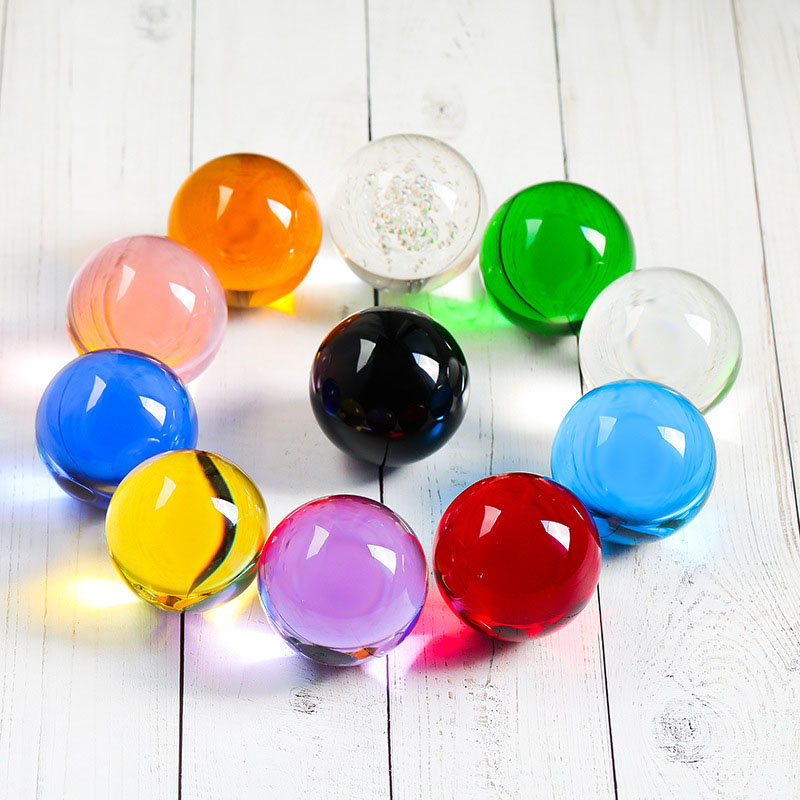 Lens Ball Crystal - ガラスの置物,レンズボール,球,写真の装飾,装飾品,10色,30mm