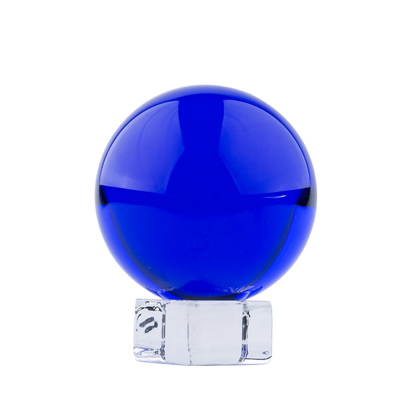 Lens Ball Crystal - ダークブルーK9 シャンデリアクリスタルガラスボールレンズボールクリスタルボール球写真デコレーションホーム装飾ボール用スタンド