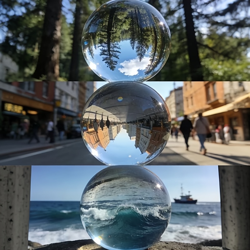 Lens Ball Crystal - 透明なクリスタルボールレンズ、写真撮影用、家の装飾、結婚式の装飾、写真撮影用小道具、写真家へのギフト