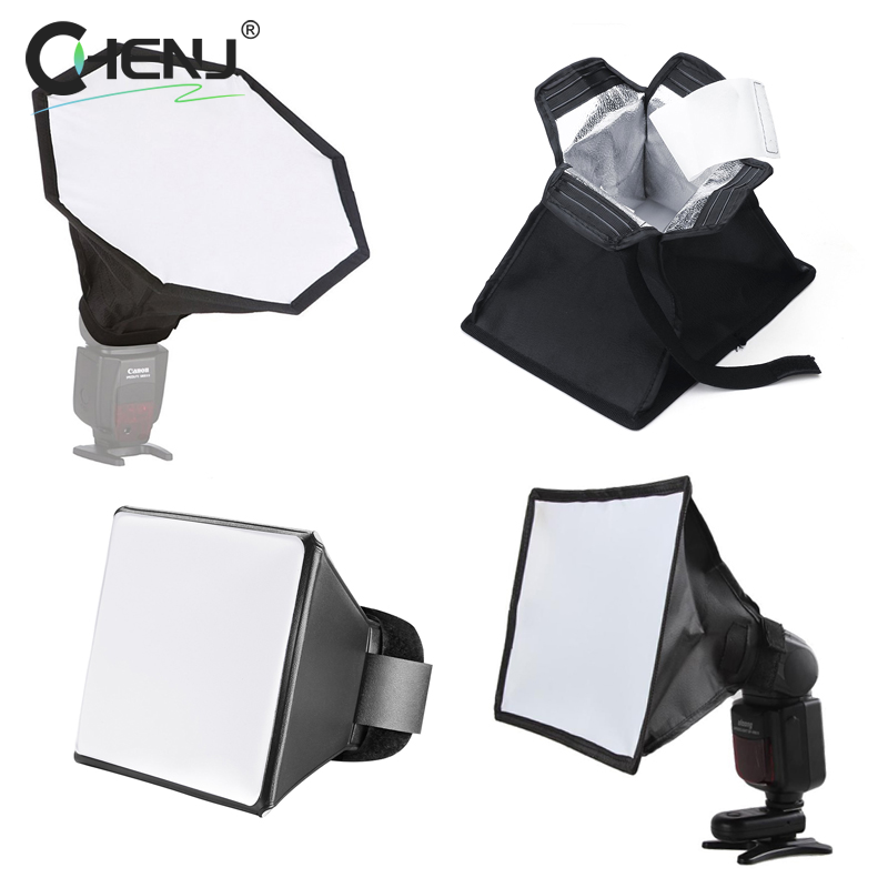 Pop Up Flash Diffuser - 1 個折りたたみフラッシュディフューザーソフトボックスユニバーサルプロの写真ミニフォトディフューザーソフトライトボックスカメラ用