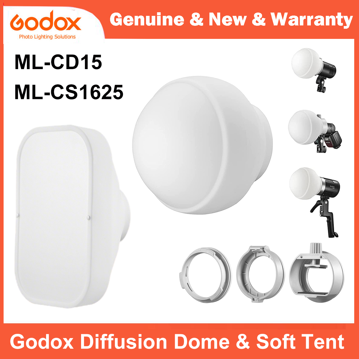 Pop Up Flash Diffuser - Godox ML-CD15 ディフュージョン ドーム & ML-CS1625