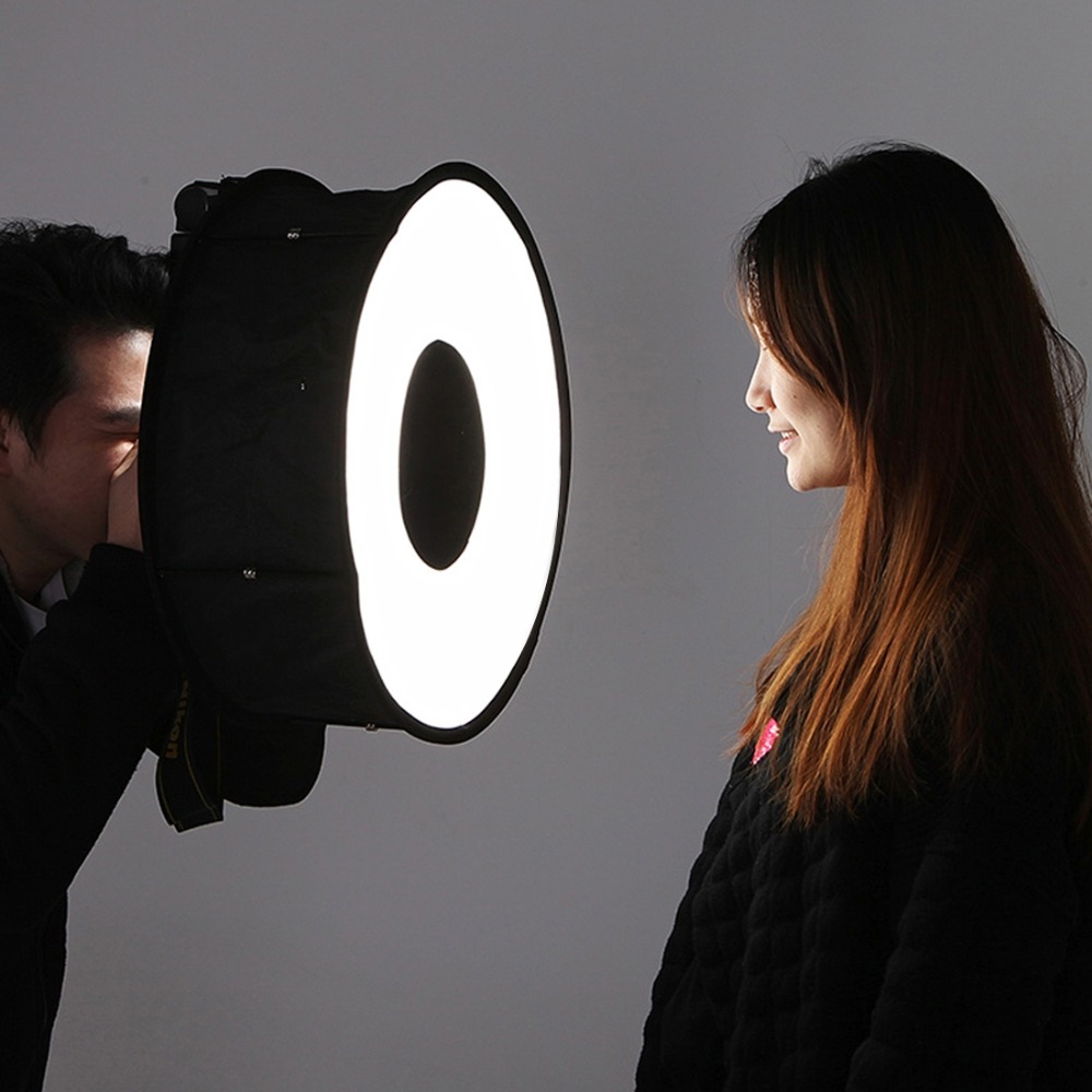 Pop Up Flash Diffuser - 45 センチメートルリングソフトボックススピードライトラウンドスタイルフラッシュライト撮影ソフトボックス折りたたみソフトフラッシュライトディフューザーニコン写真撮影用