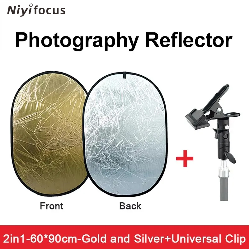 Pop Up Flash Diffuser - 2in1 ラウンドポータブルリフレクター 30cm 60cm 80cm 110cm