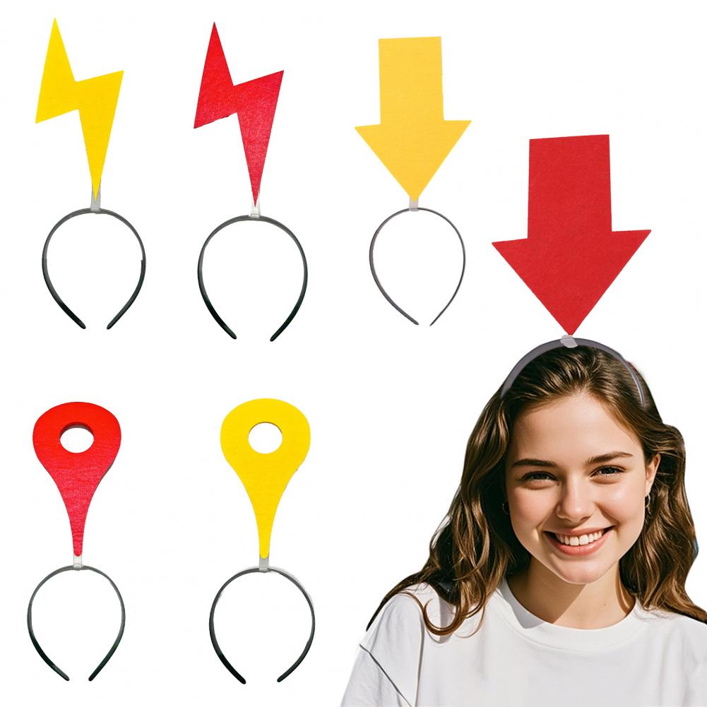 Photography Triangle - 女性ヘッドバンド色褪せないヘッドピースユニークなシンボルデザインヘアフープ写真小道具仮面舞踏会フェスティバル用