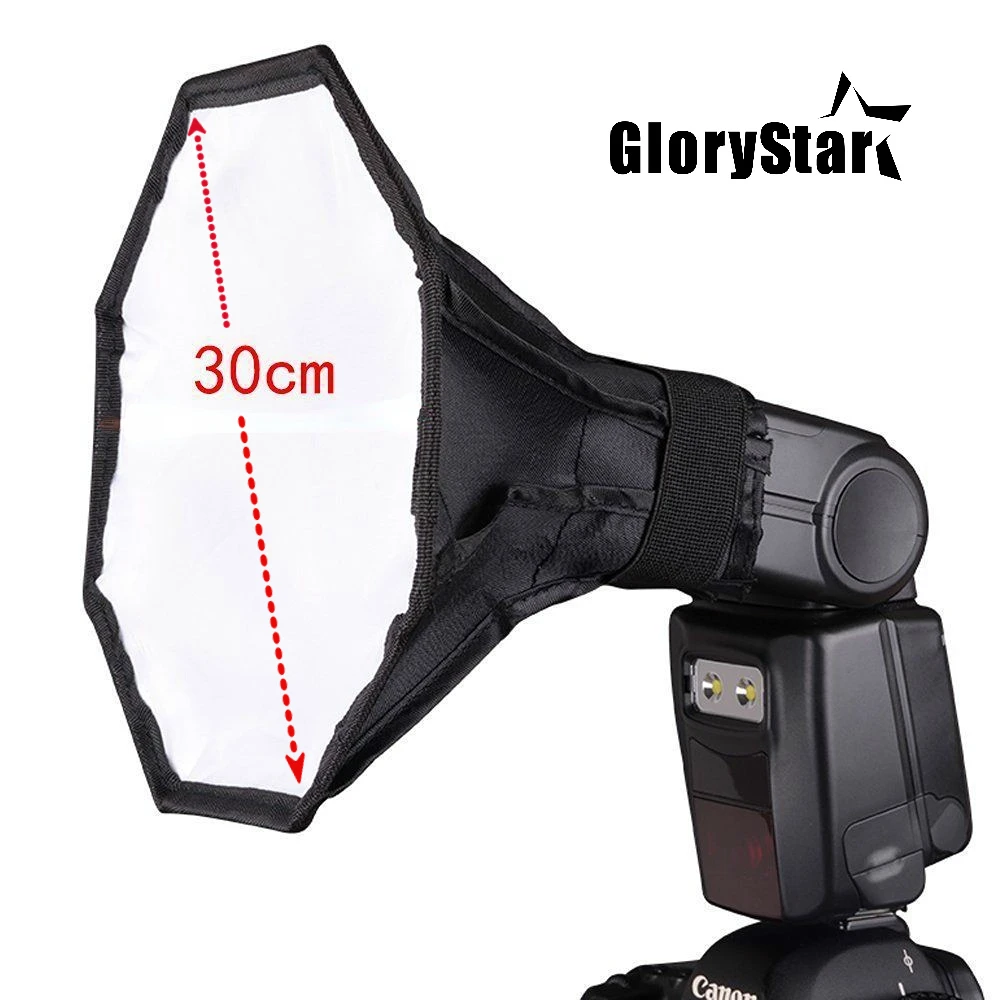Pop Up Flash Diffuser - Tocagon-30cm,12インチ,8正方形,ソフトボックス,canon,nuo,Speedlite,写真スタジオアクセサリー用
