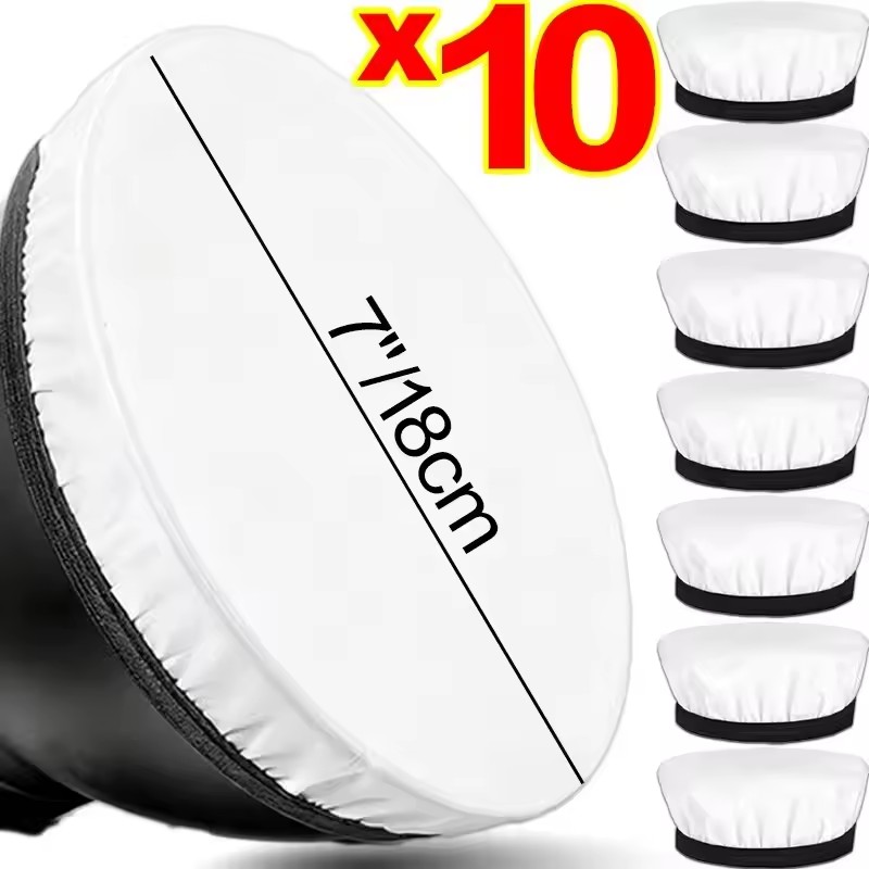 Pop Up Flash Diffuser - 1/3/5/10 個 7 インチ写真撮影ライトソフトディフューザークロス標準スタジオストロボリフレクターテレビ撮影小道具ユニバーサル