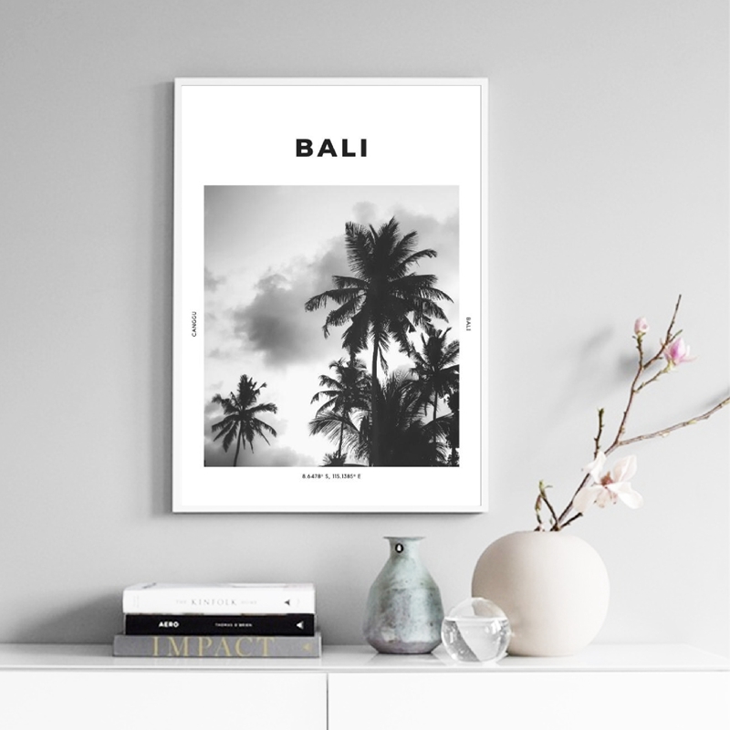 バラのトラベルプリント黒白の写真ポスター壁アート座標cang - Photography Bali のレビューと価格