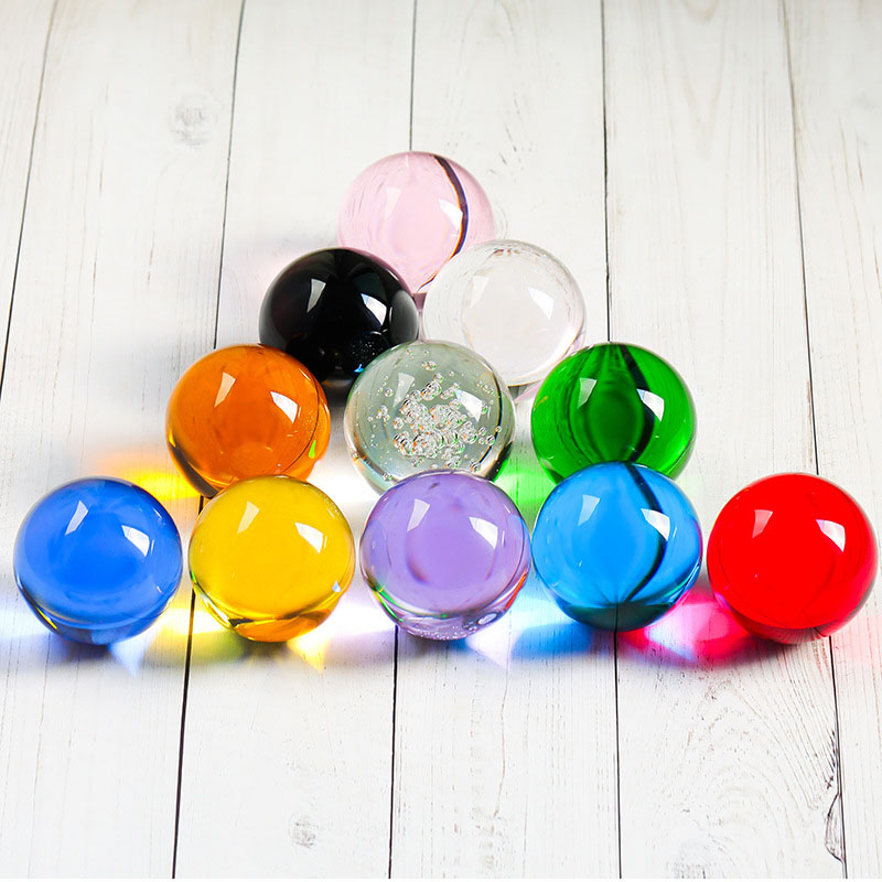 ガラスの置物,レンズボール,球,写真の装飾,装飾品,10色, - Lens Ball Crystal のレビューと価格