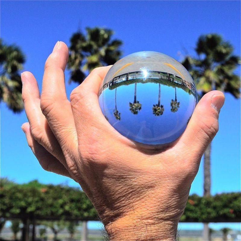 3 センチメートルクリスタル球写真撮影小道具固体球透明白風水 - Lens Ball Crystal のレビューと価格