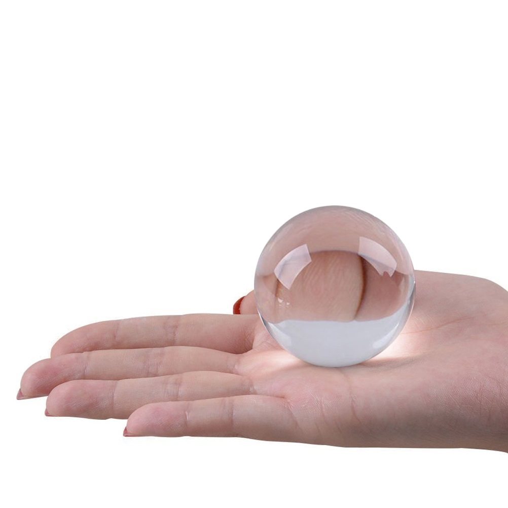 3 センチメートルクリスタル球写真撮影小道具固体球透明白風水 - Lens Ball Crystal のレビューと価格