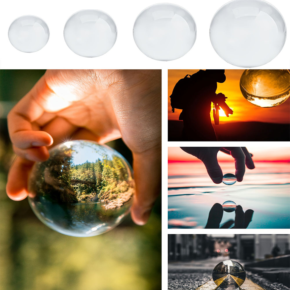 写真撮影用クリスタルボール 1パック、小道具装飾、占い、風水 - Lens Ball Crystal のレビューと価格