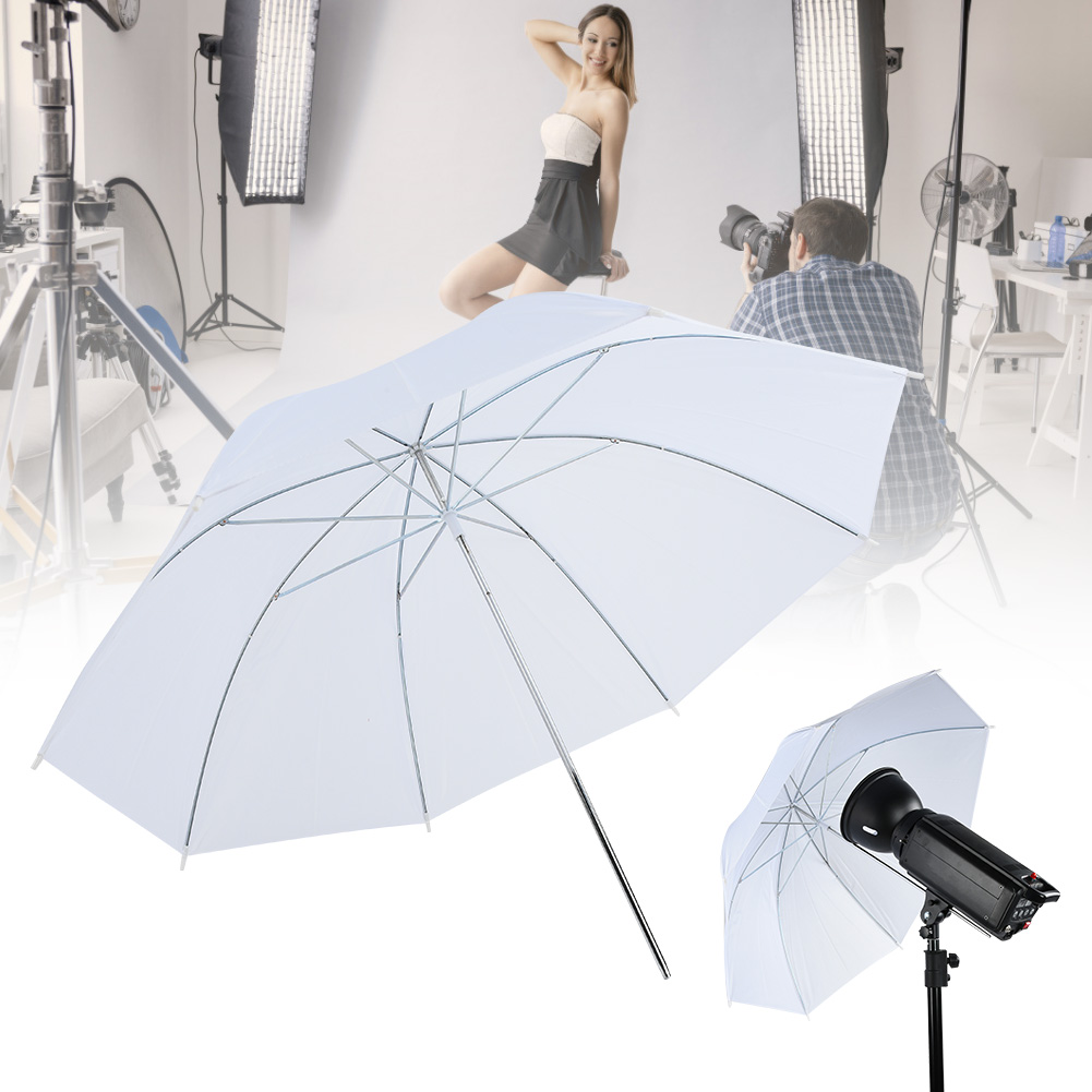 33 インチ半透明ホワイトソフト傘写真撮影スタジオ用フラッシ - Photography Umbrella Diffuser のレビューと価格