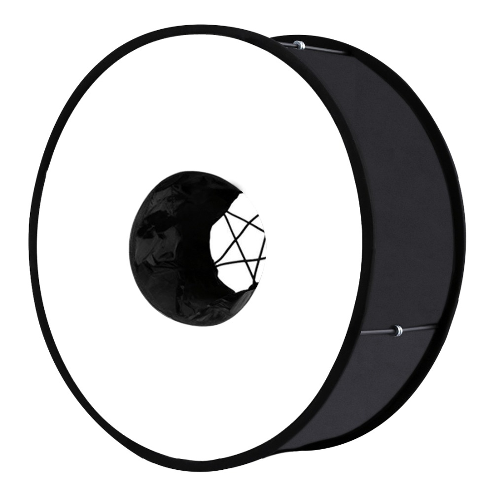 45 センチメートルリングソフトボックススピードライトラウン - Pop Up Flash Diffuser のレビューと価格