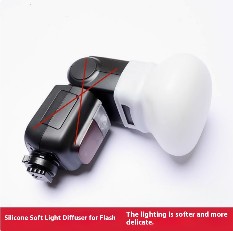 1Pc ディフューザー バウンス ドーム ソフト シリコン  - Pop Up Flash Diffuser のレビューと価格