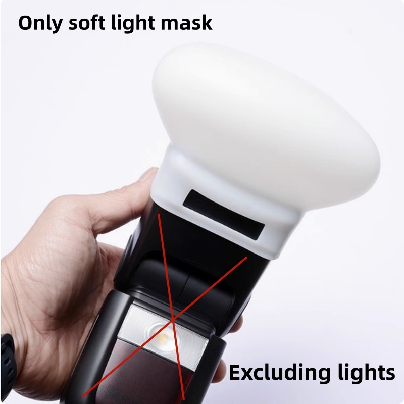 1Pc ディフューザー バウンス ドーム ソフト シリコン  - Pop Up Flash Diffuser のレビューと価格