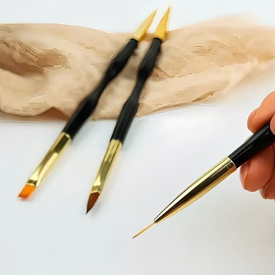 極細彫刻、線描、フック＆ループブラシ付きのダブルヘッドネイル - Photography Fine Art のレビューと価格
