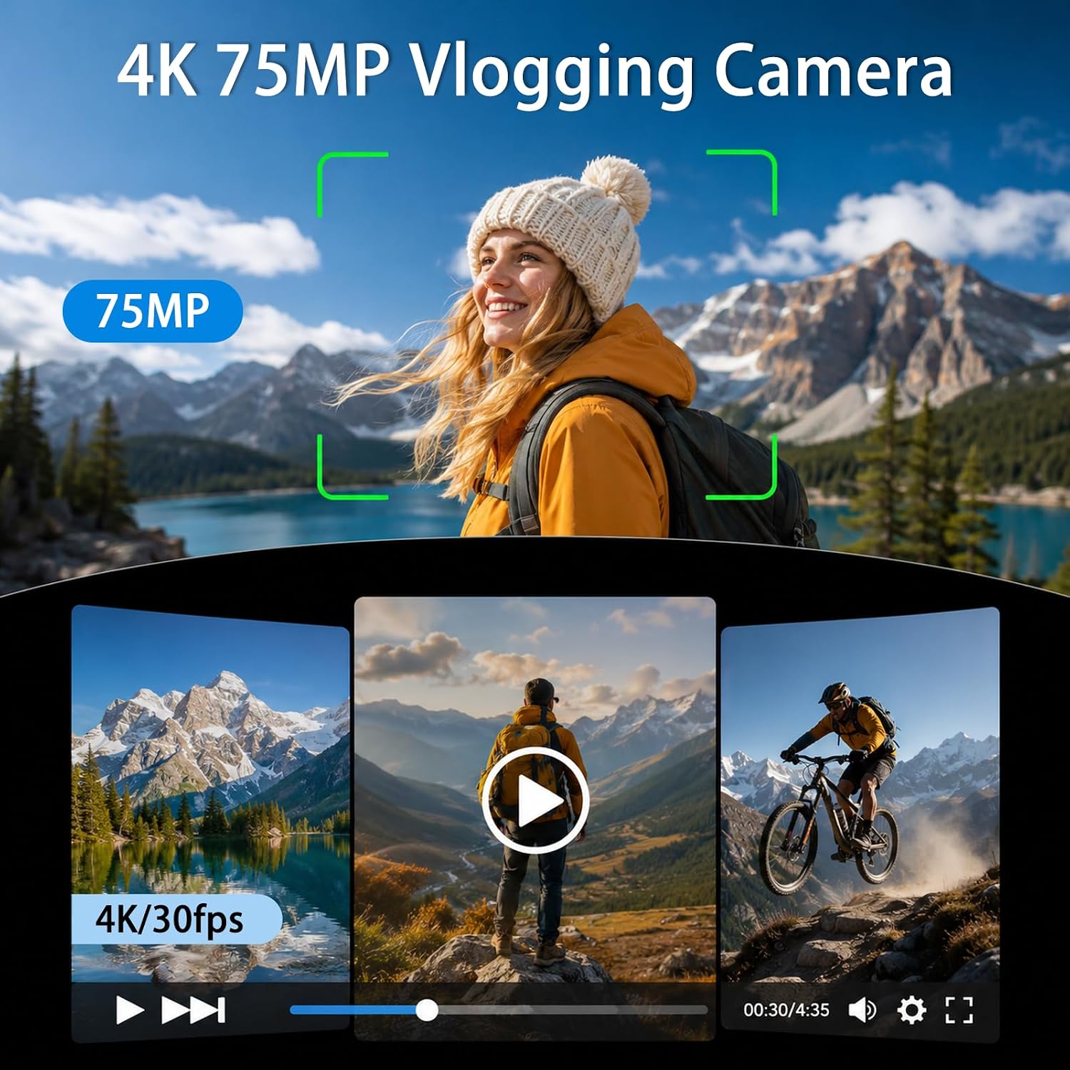 4KハンドヘルドジンバルVlogカメラ YouTube初心者 - Photography Youtube のレビューと価格