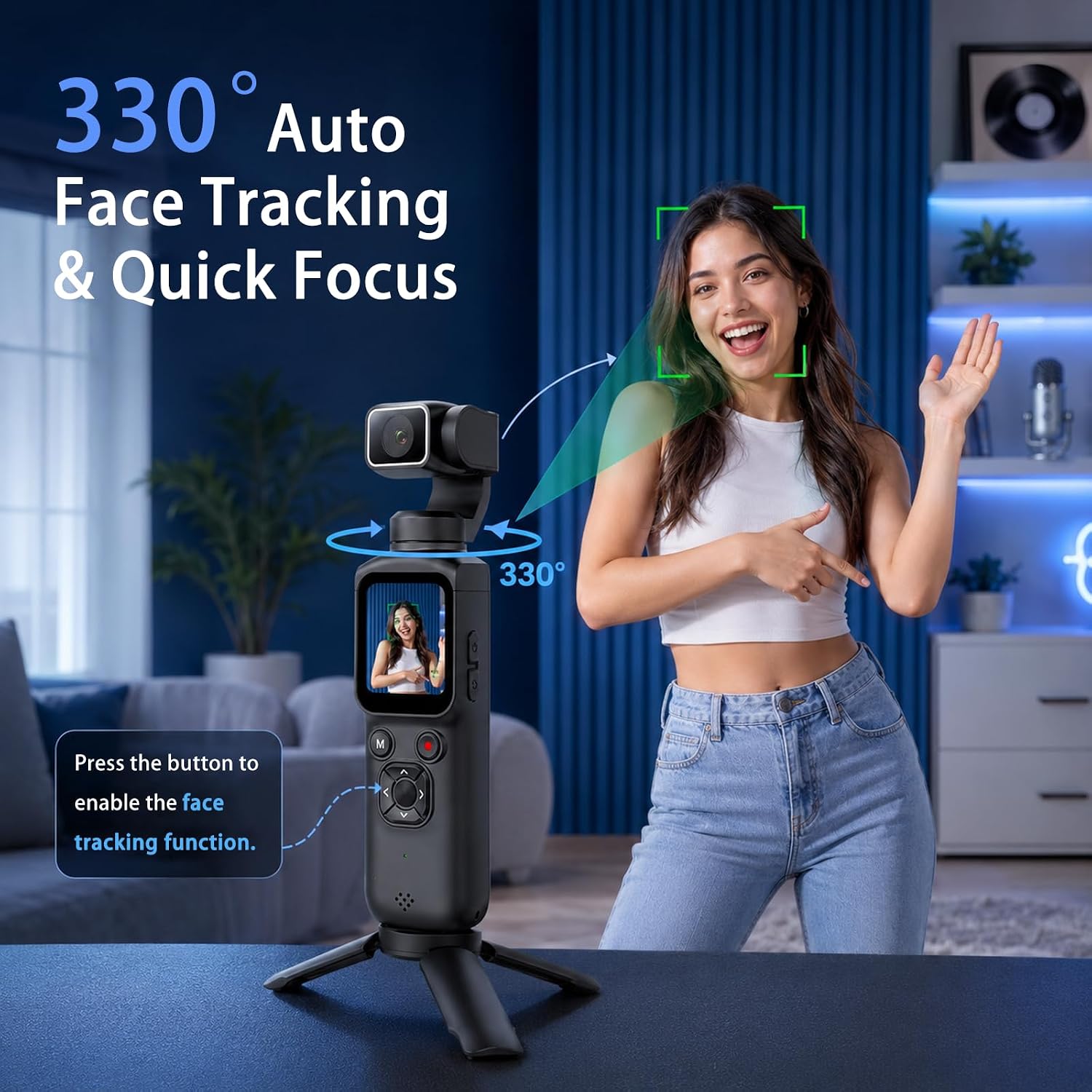 4KハンドヘルドジンバルVlogカメラ YouTube初心者 - Photography Youtube のレビューと価格