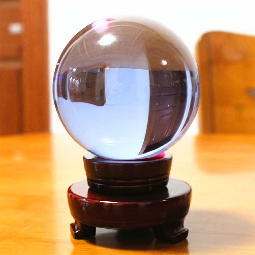 クリエイティブな丸いクリスタルガラス玉 超透明で滑らかな風水 - Lens Ball Crystal のレビューと価格