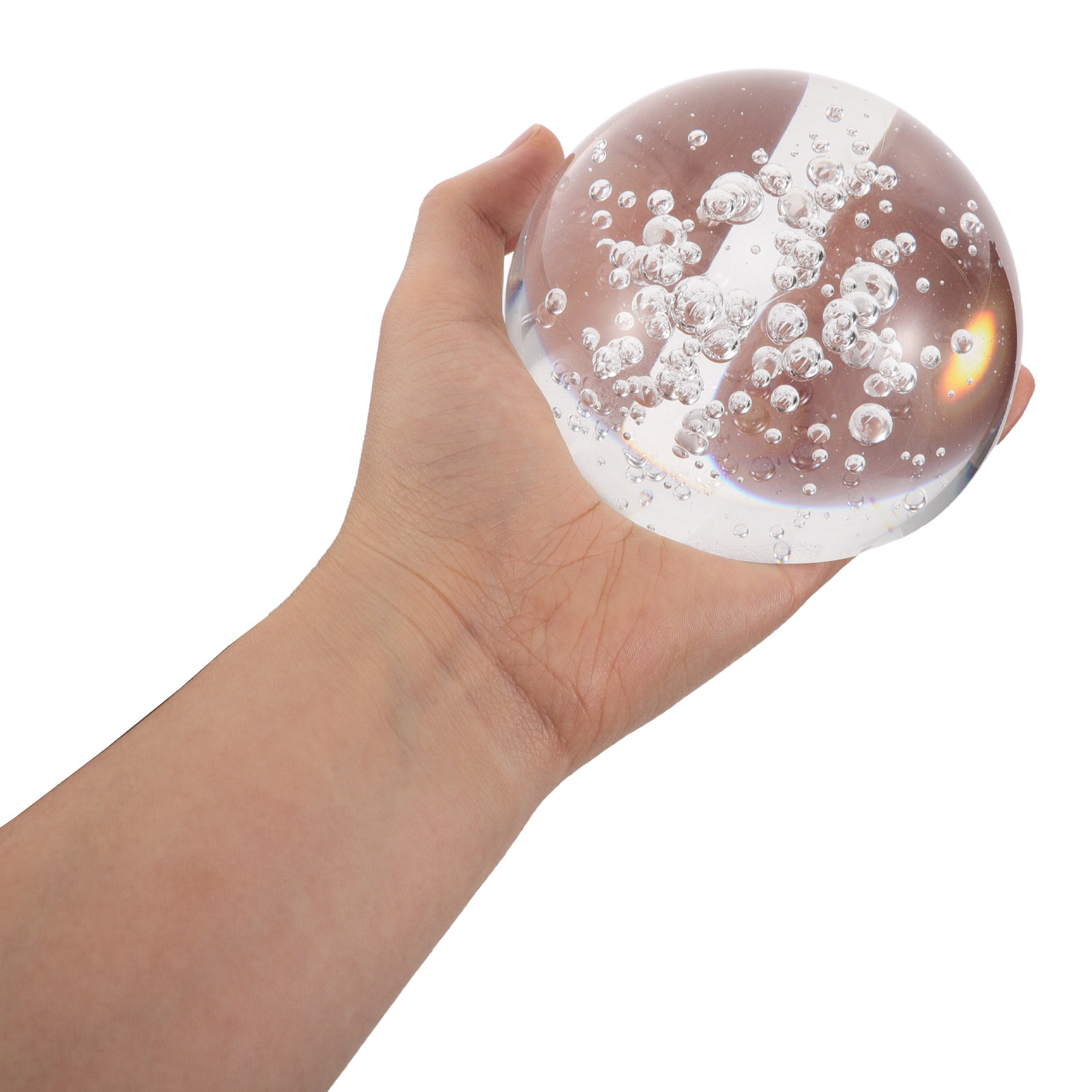 半円形クリスタル装飾クリア球体ディスプレイ彫刻バブルボールペ - Lens Ball Crystal のレビューと価格