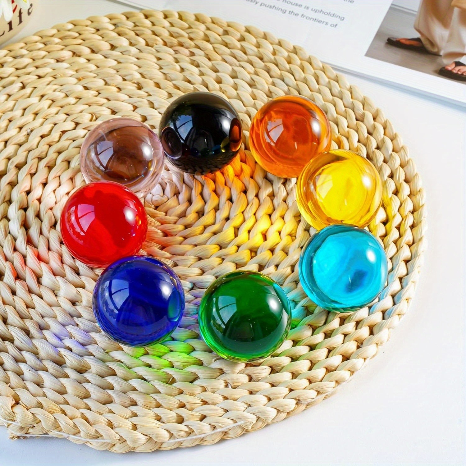 K9 マルチカラーカラークリスタルガラスボールレンズボールク - Lens Ball Crystal のレビューと価格