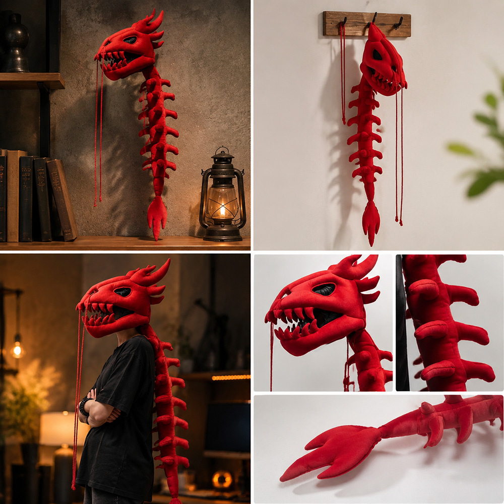 ドラゴンスカルスパインプラッシュフード ロング恐竜スケルトン - Photography Style のレビューと価格