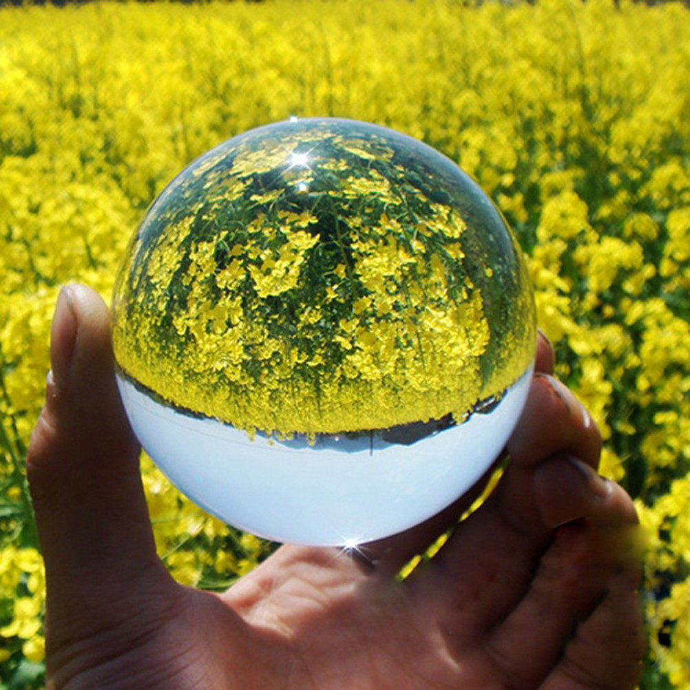 4cmクリアクリスタルボール球体、写真撮影用小道具、ユニーク - Lens Ball Crystal のレビューと価格