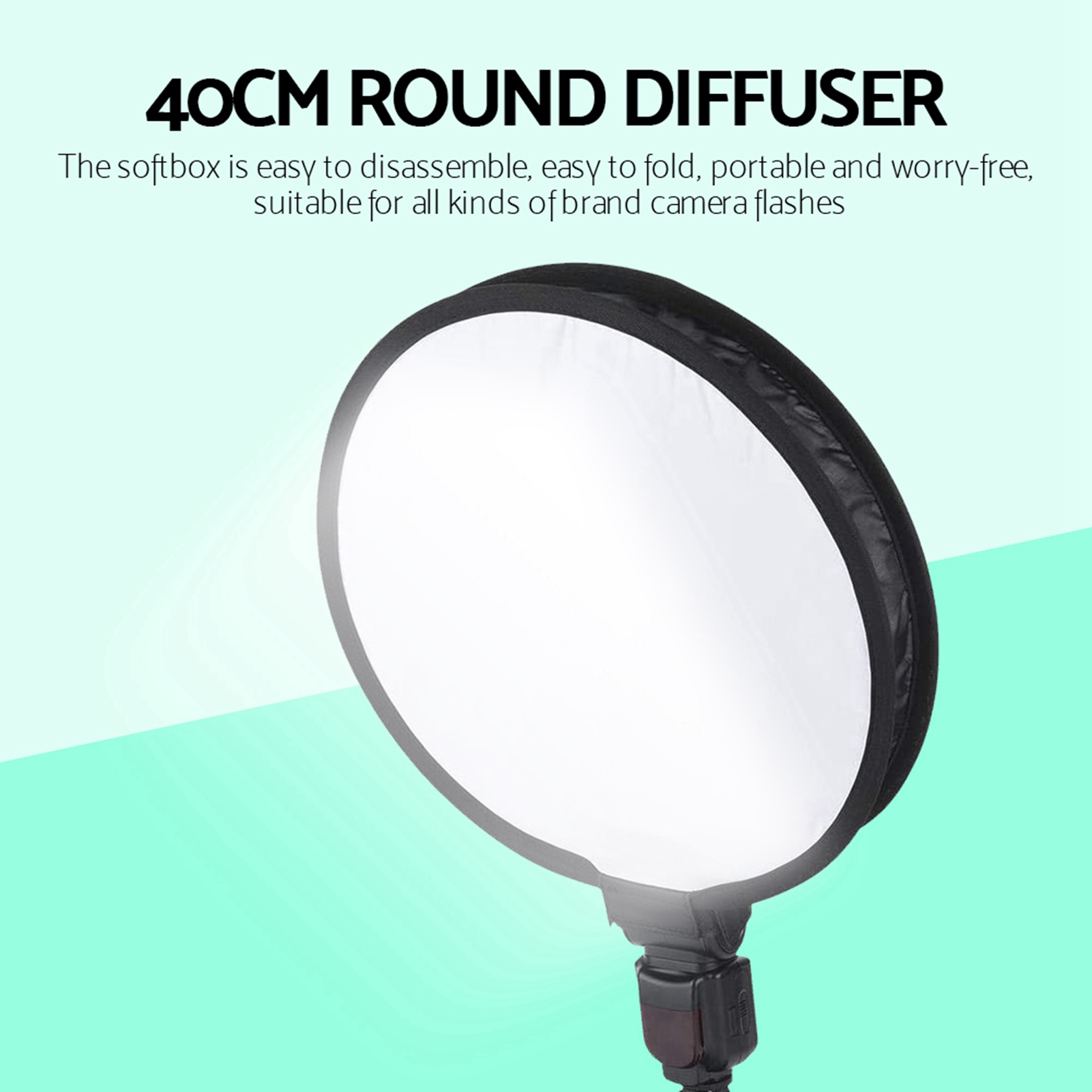 折りたたみ式ソフトボックスディフューザー 40CM ポータブ - Pop Up Flash Diffuser のレビューと価格
