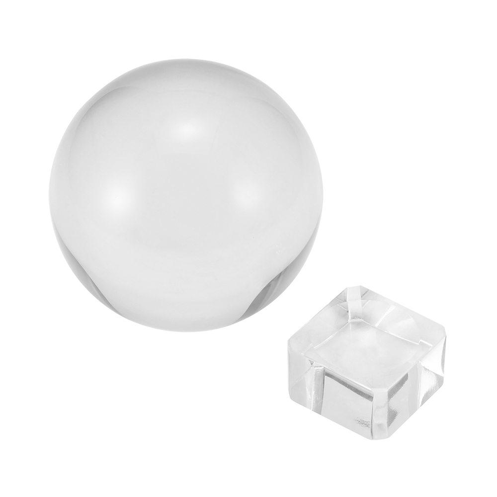 ガラス玉の透明なシャンデリアレンズ,写真の装飾,家庭用装飾ボ - Lens Ball Crystal のレビューと価格