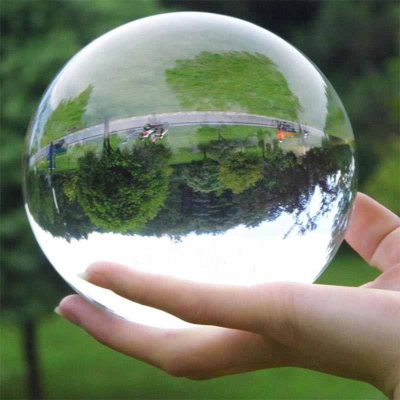 家の装飾用の透明なレンズ付きグローブ,水晶玉,写真撮影用のス - Lens Ball Crystal のレビューと価格