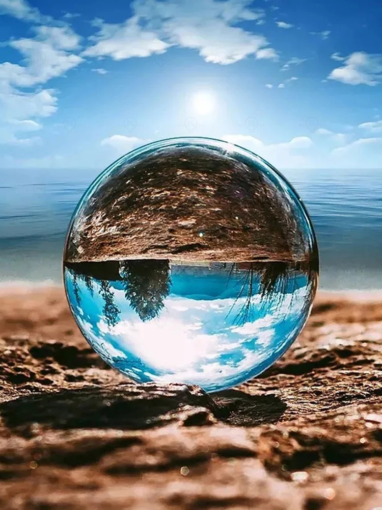 K9透明レンズボールクリスタルガラスボールクリスタルボールホ - Lens Ball Crystal のレビューと価格