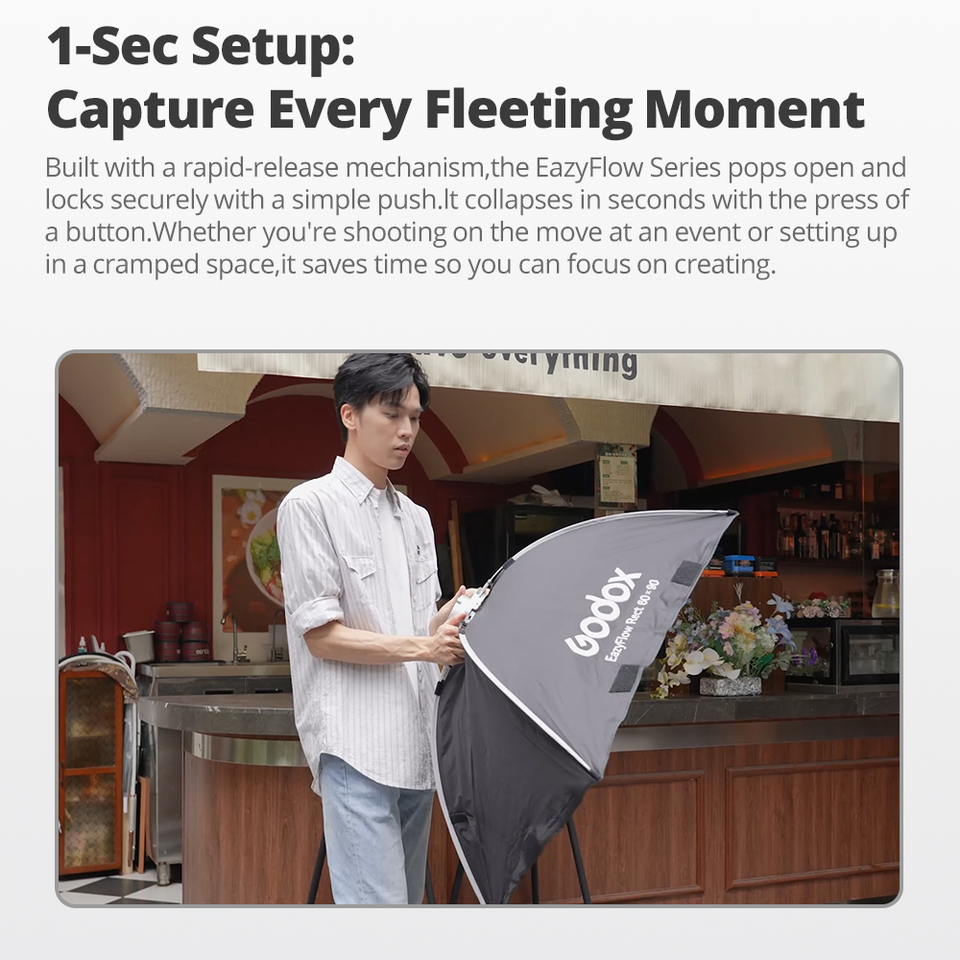 Godox EazyFlowシリーズ折りたたみ式ソフトボック - Pop Up Flash Diffuser のレビューと価格