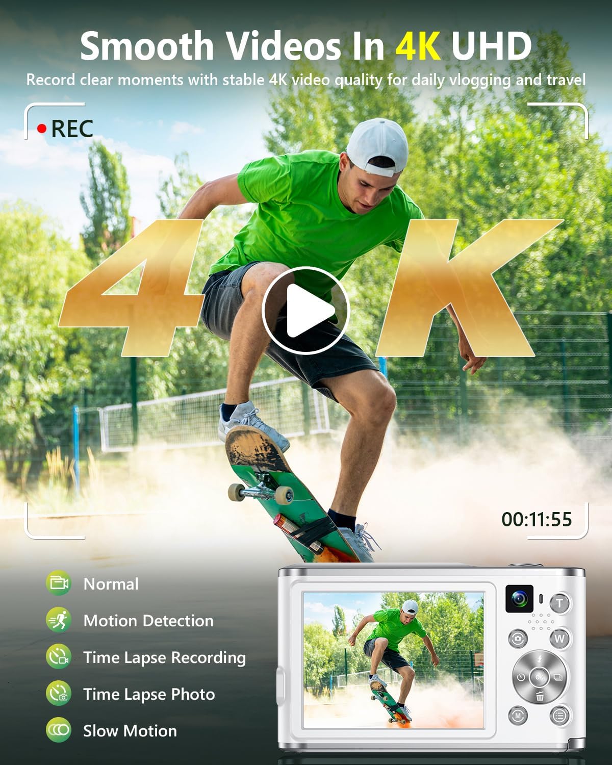 4Kデジタルカメラ（Vlog撮影・写真撮影用）、48MPオー - Photography Youtube のレビューと価格