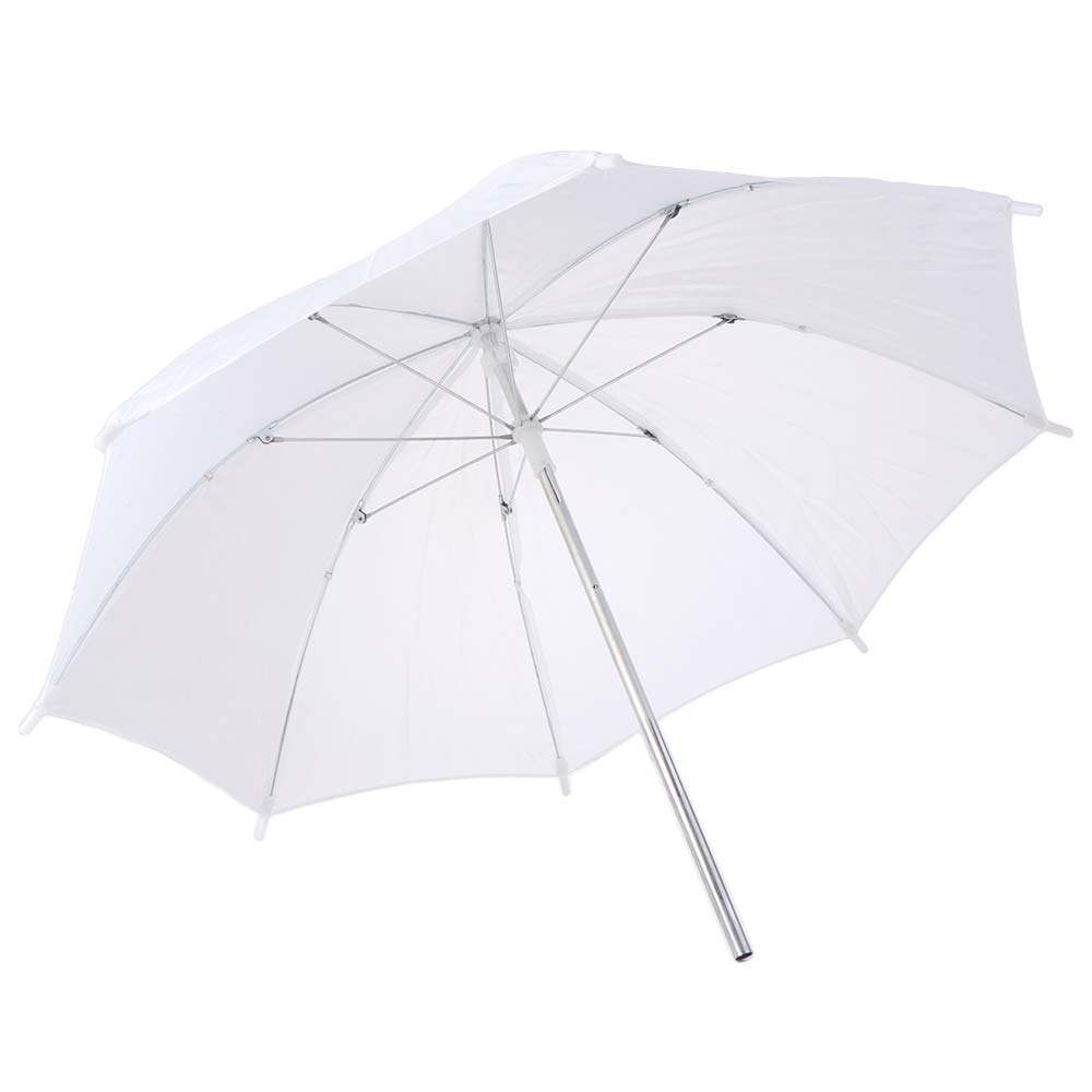 50cm/20インチ撮影用アンブレラ、金属ハンドル、ホワイト - Photography Umbrella Diffuser のレビューと価格